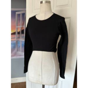 FCT basics long sleeve black crop top Large